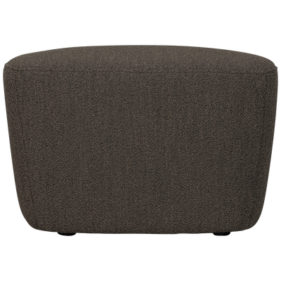Lofty hocker boucle staalgrijs