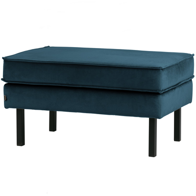 Rodeo hocker op poten velvet kastanjebruin
