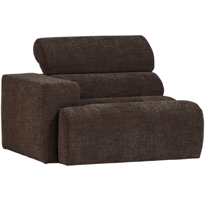 Novi 1-zits element arm links boucle karamelbruin