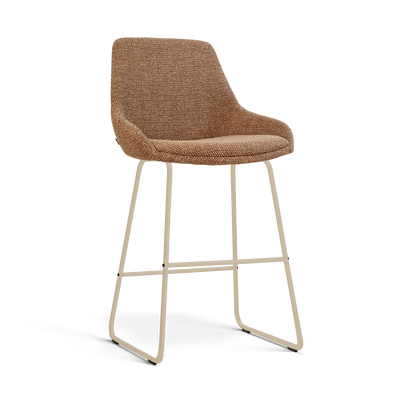 Barkruk Nino-Isa beige onderstel 65 cm