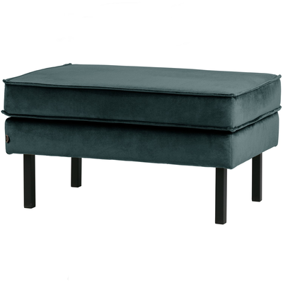 Rodeo hocker op poten velvet kastanjebruin
