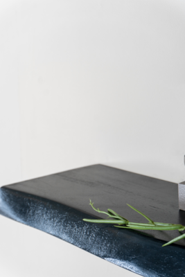 Wandplank Pure zwart mangohout