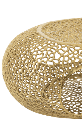 Salontafel ovaal aluminium goud