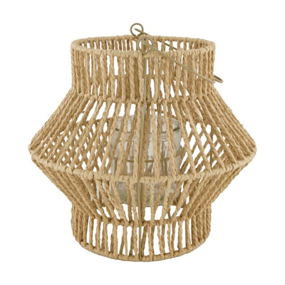 Natuurlijke lantaarn met koord