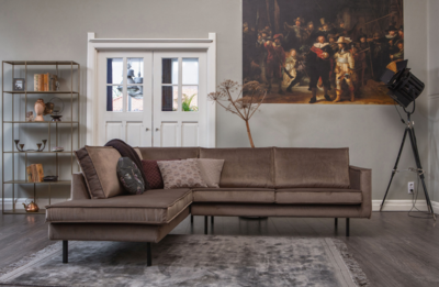 BePureHome chaise longue Rodeo velvet