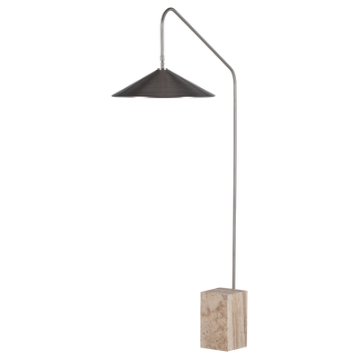 Korn vloerlamp metaal chroom