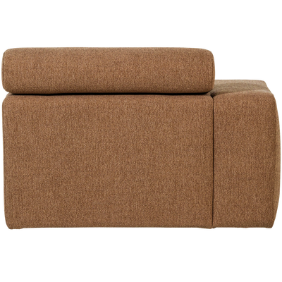 Novi chaise longue element arm links ribstof terra