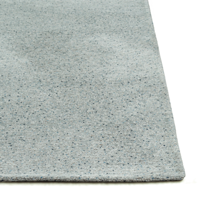 Modern Mist blauw gestructureerd vloerkleed met stippenpatroon
