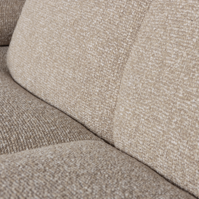 1,5-zits bank Mojo met Arm Links Bouclé Beige Melange