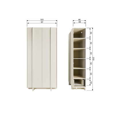 Basu opbergkast grenen dust [fsc]