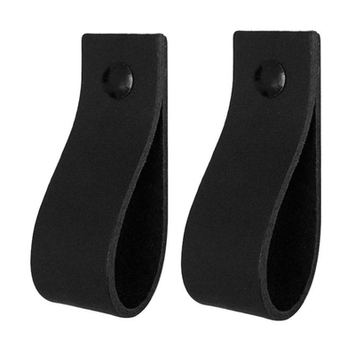 Leren handgrepen - De lus - maat XS | set van 2 - incl. 4 schroefjes