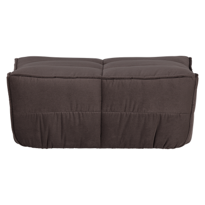 Cluster hocker velvet warm taupe
