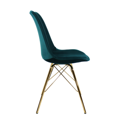 Kuipstoel Velvet goud frame