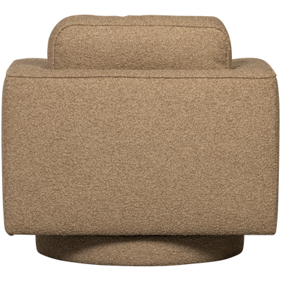 Lazy draaifauteuil boucle bruin
