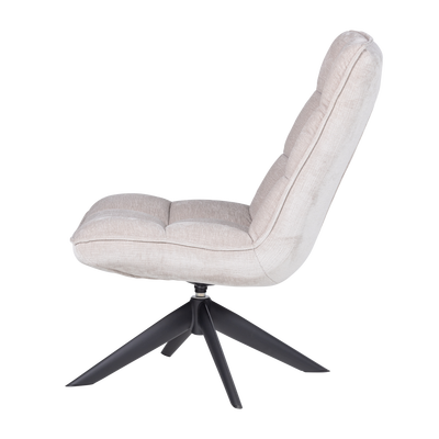 Jouke draaifauteuil chenille structuur roestbruin [fsc]