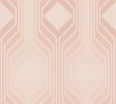 Vliesbehang met ruitmotief in retro stijl - beige, crème
