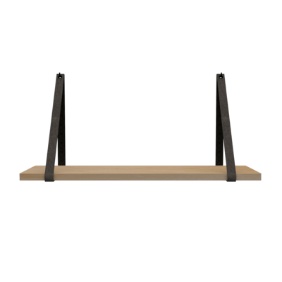 Leren plankdragers (set van 2)