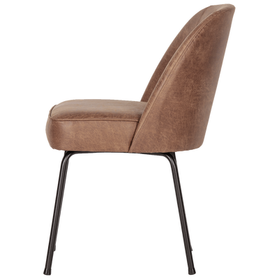 Vogue eetkamerstoel structure velvet brass