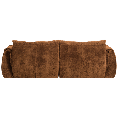 Baggy 2-zits bank 3d chenille middenbruin