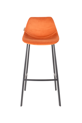 Dutchbone Franky Barkruk Velvet 80 cm - Set van 2