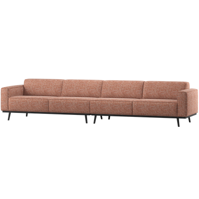 Statement xl 4-zits bank 372 cm lichtbruin melange