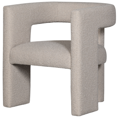 Tiwa fauteuil boucle beige
