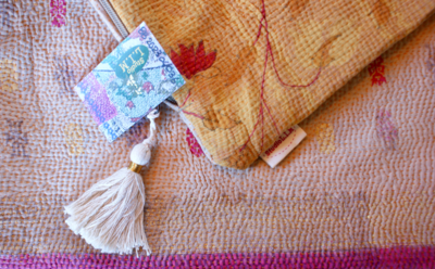 Kussen Kantha vintage 50x70 cm