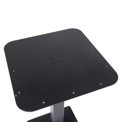Bistro vierkante bartafel poot metaal dakargrau 105x50x50 cm