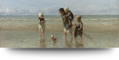 Canvas schilderij Kinderen der Zee