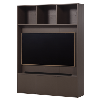 Meggy tv opbergkast 160 cm grenen middenbruin [fsc]