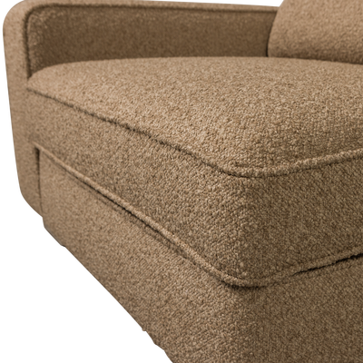 Lazy 1-zits element met arm links boucle antraciet