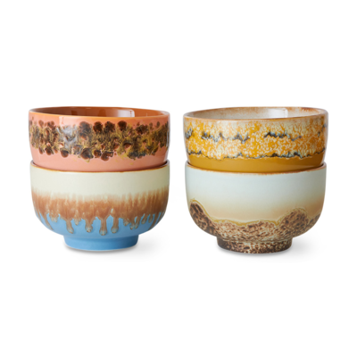 HKliving Noodle Bowls Seabreeze - 70's Ceramics