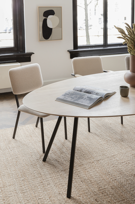 Studio HENK tafel New Classic Ovaal, zwart frame - Smart Collectie