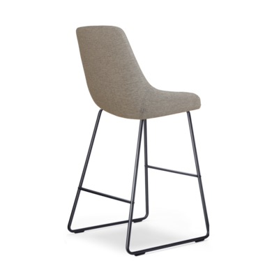 Barkruk Nino-Isa zwart onderstel - 75 cm