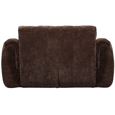 Baggy loveseat geweven chenille bruin