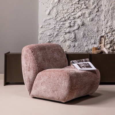 Nomu fauteuil grove chenille lichtbruin [fsc]