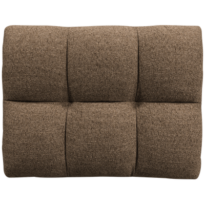 Allure hocker geweven stof donkerbruin melange