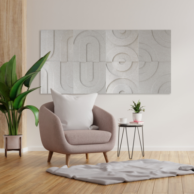 Maeven Art akoestische wandpanelen - Maya II 3D - 50 x 50 cm - set van 2