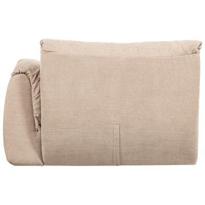 Baggy 1-zits element met arm rechts geweven chenille bruin