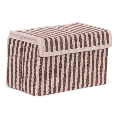 Opbergdoos Auri stripe brown