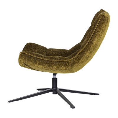 Maudi draaifauteuil chenille structuur groen