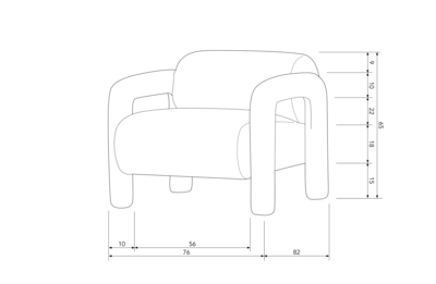 WOOOD Exclusive fauteuil Lenny