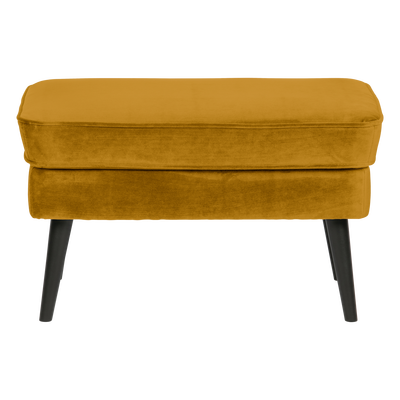 Rocco hocker velvet donkerbruin [fsc]