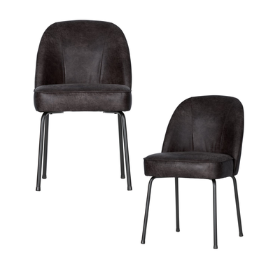 Vogue eetkamerstoel structure velvet brass