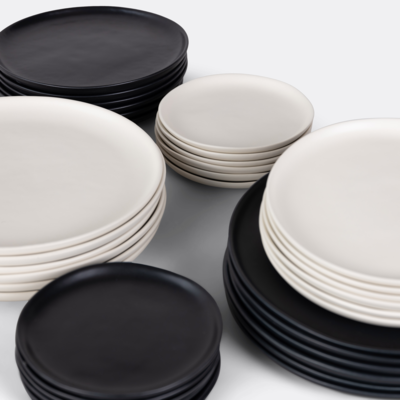Bord Alva naturel - set van 6 stuks