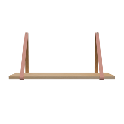 Leren plankdragers (set van 2)