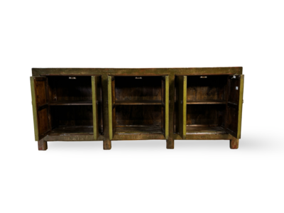 Dressoir 6 deur groen Lak