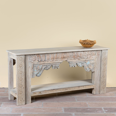 Karam - Unieke Console Tafel van Teakhout