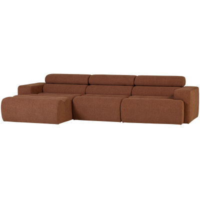 Novi chaise longue bank links oranje melange