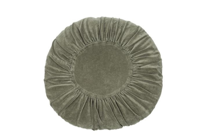 Rond kussen Ruffles fluweel 60 cm